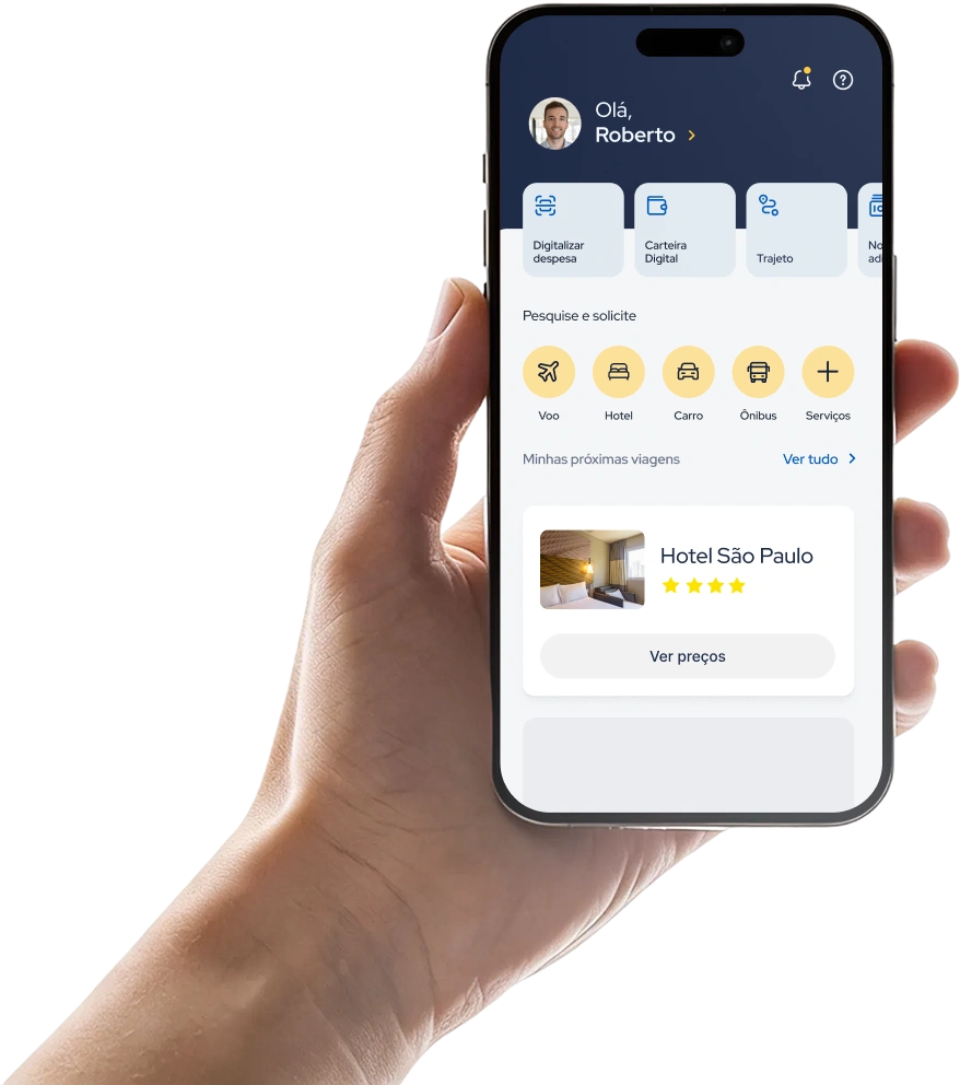 Interface do aplicativo Paytrack em smartphone mostrando painel de controle de despesas